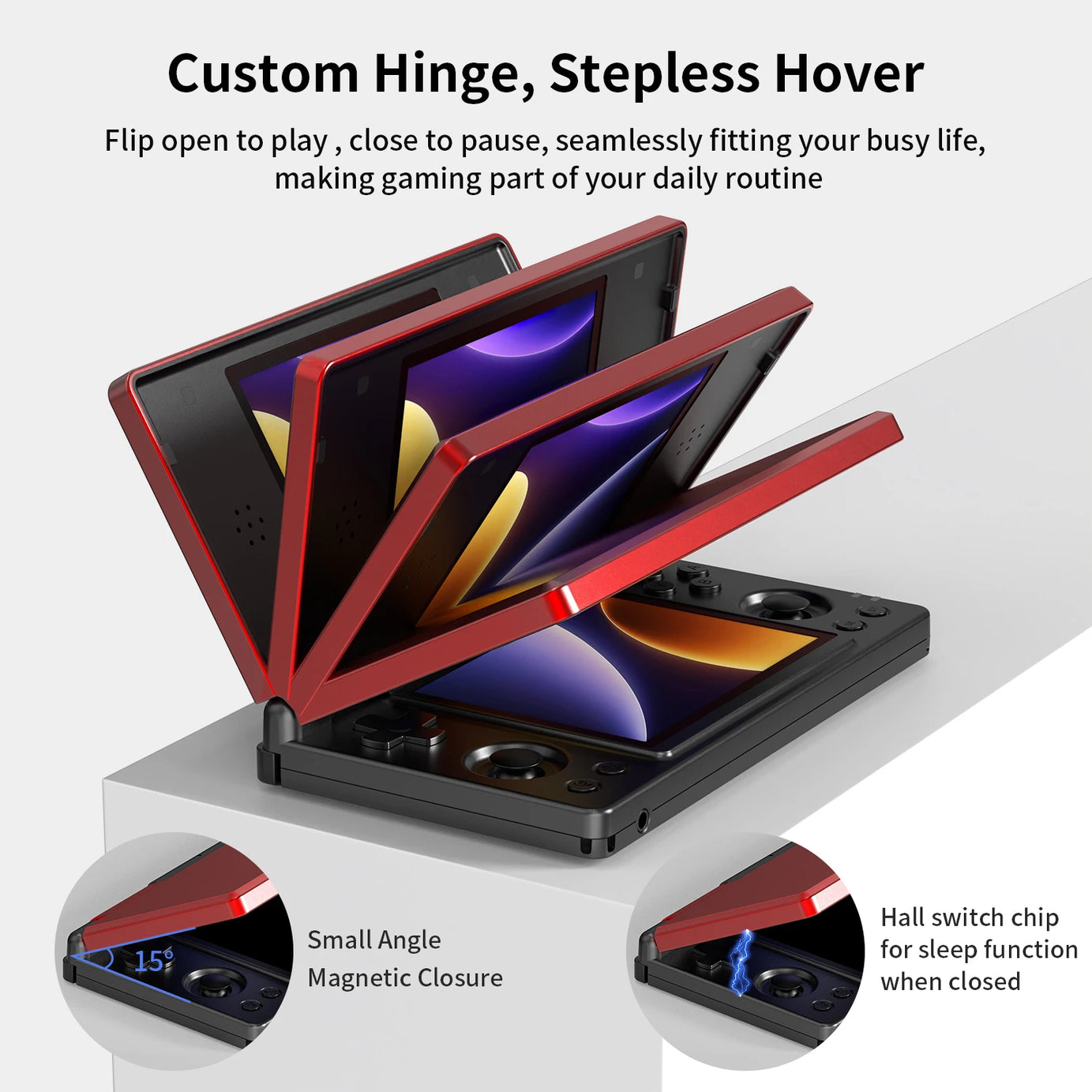 Console de jeux portable Anbernic RG DS, double écran IPS 4 pouces, Android, batterie 4000 mAh, lecteur de jeux vidéo à clapet, compatible avec le streaming Wi-Fi RixelHK