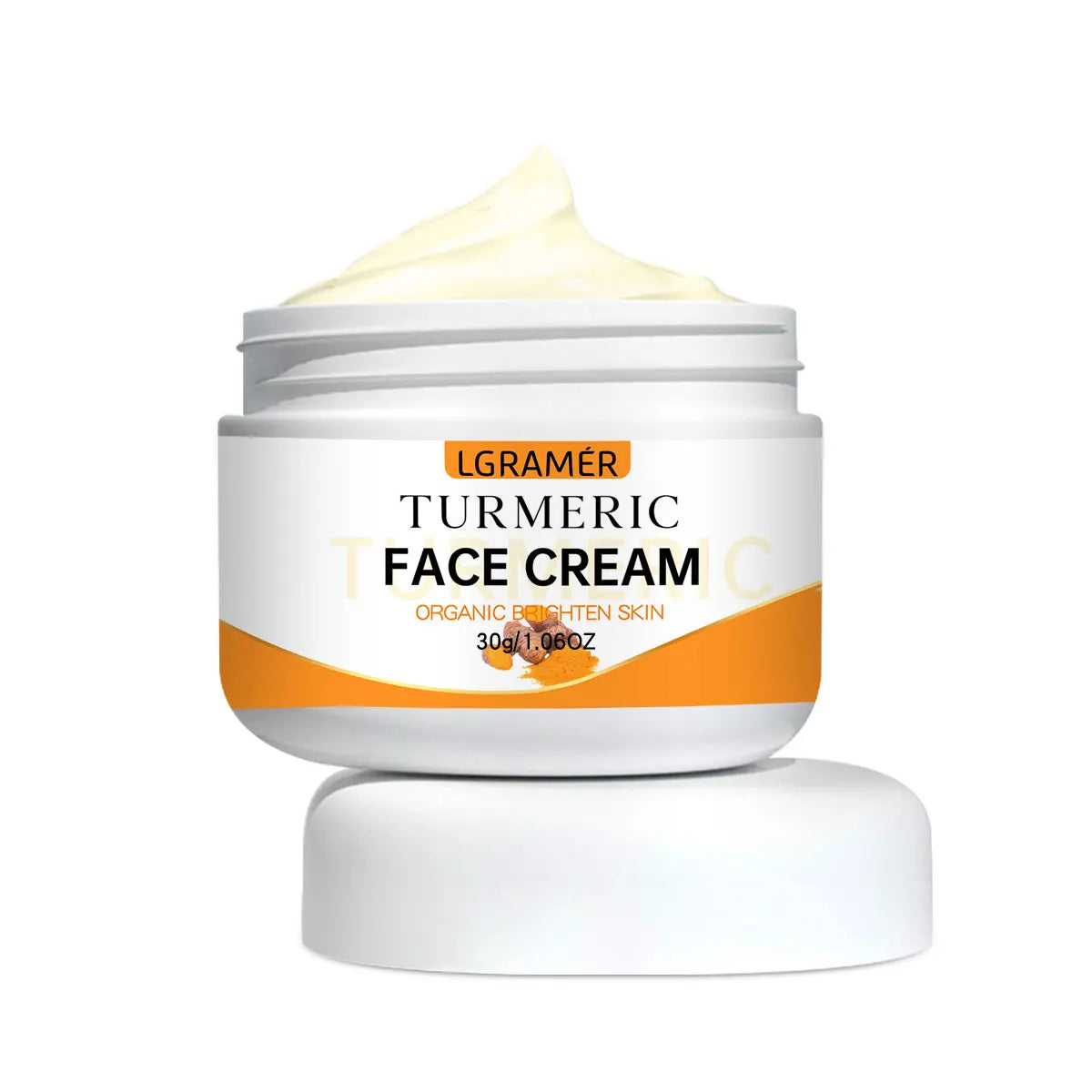 Crème visage éclaircissante au curcuma - Atténue les rides et ridules - Révèle un teint plus jeune et lumineux - Hydrate et soigne le visage