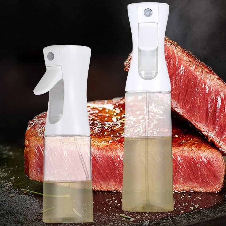 Flacon pulvérisateur d'huile de 200/300/500 ml pour barbecue et cuisson à l'huile d'olive, flacon en plastique, flacon vide pour vinaigre ou pinceau à huile