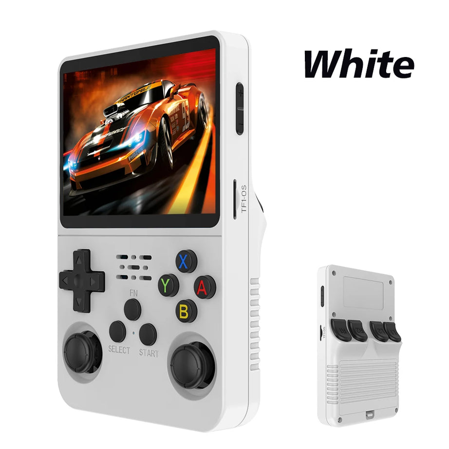 Console de jeux vidéo portable rétro R36S 128 Go, système Linux, écran IPS 3,5 pouces, lecteur vidéo de poche portable R35s Pro, jeux 64 Go