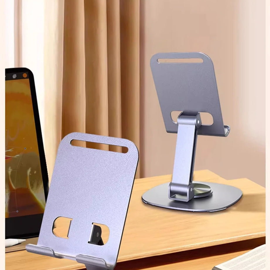 Support de téléphone portable rotatif Olaf pour table, compatible iPad, Samsung et iPhone 15, 14 et 13 pouces.