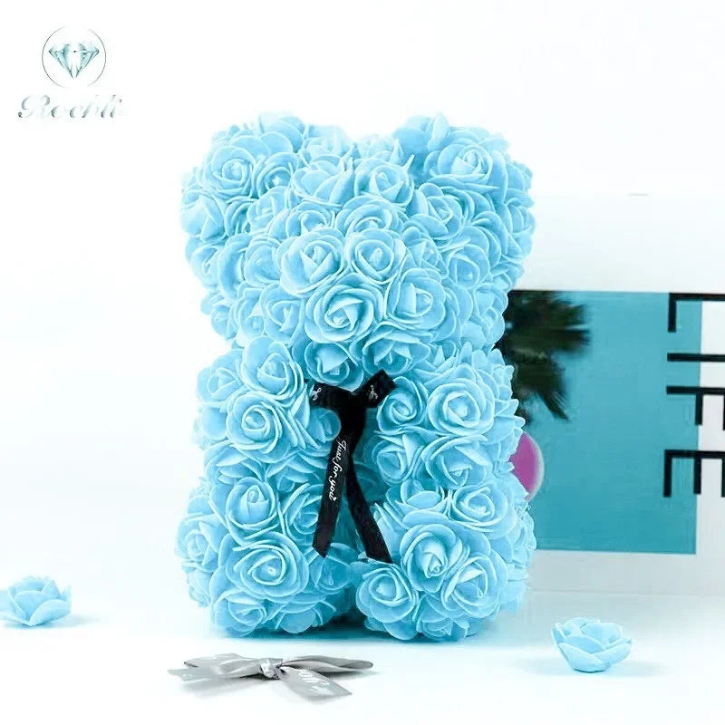 Rose Bear Gift Valentine's Day Wedding Decoration 19cm