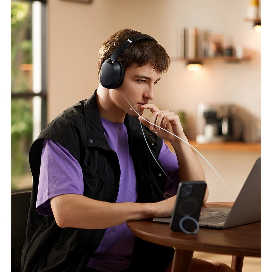 Écouteurs sans fil Bluetooth UGREEN Max5c avec réduction de bruit active ANC 43 dB, audio spatial haute résolution LDAC 75 Hz.