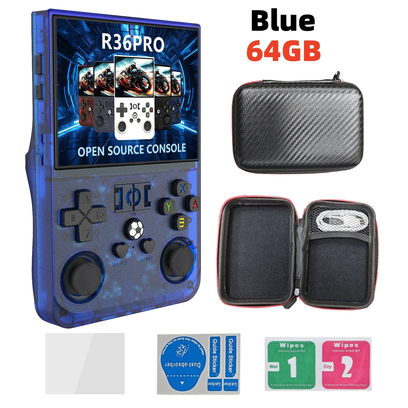 Console de jeux vidéo portable rétro R36 PRO (Open Source) sous Linux, écran IPS 3,5 pouces, 128 Go de stockage, jeux R36S