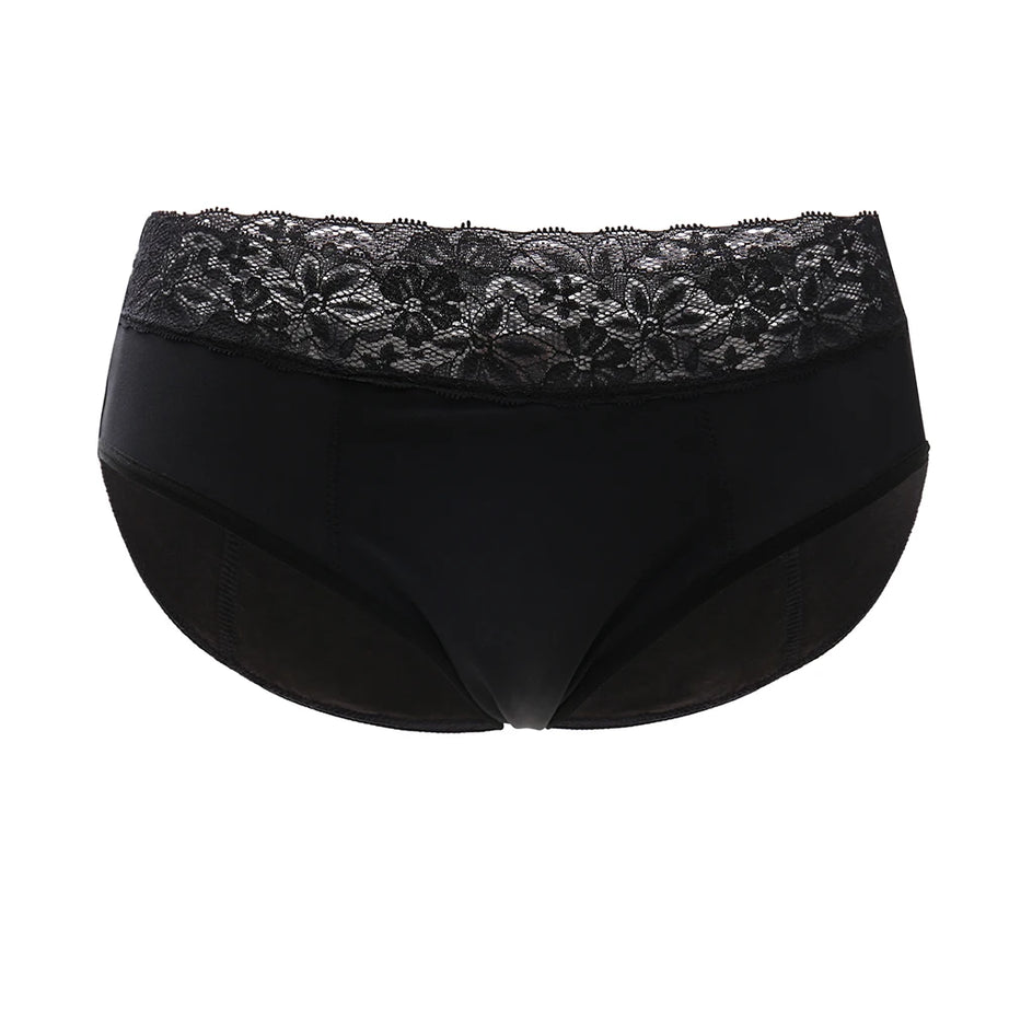 Culottes menstruelles respirantes, 4 couches, anti-fuites, en fibre de bambou, pour flux abondant, absorption rapide.