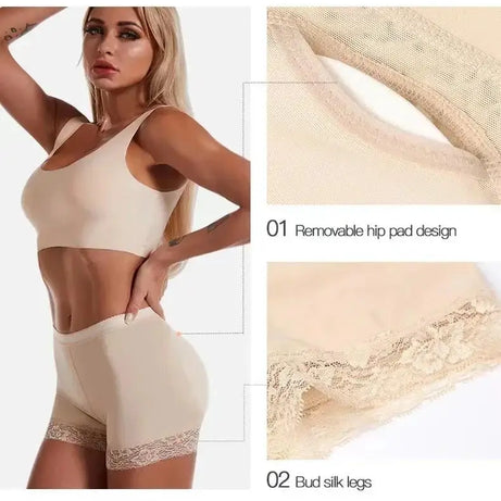Culotte push-up femme 2025, effet fesses rebondies, rembourrée, taille haute, ventre plat, effet ventre plat.