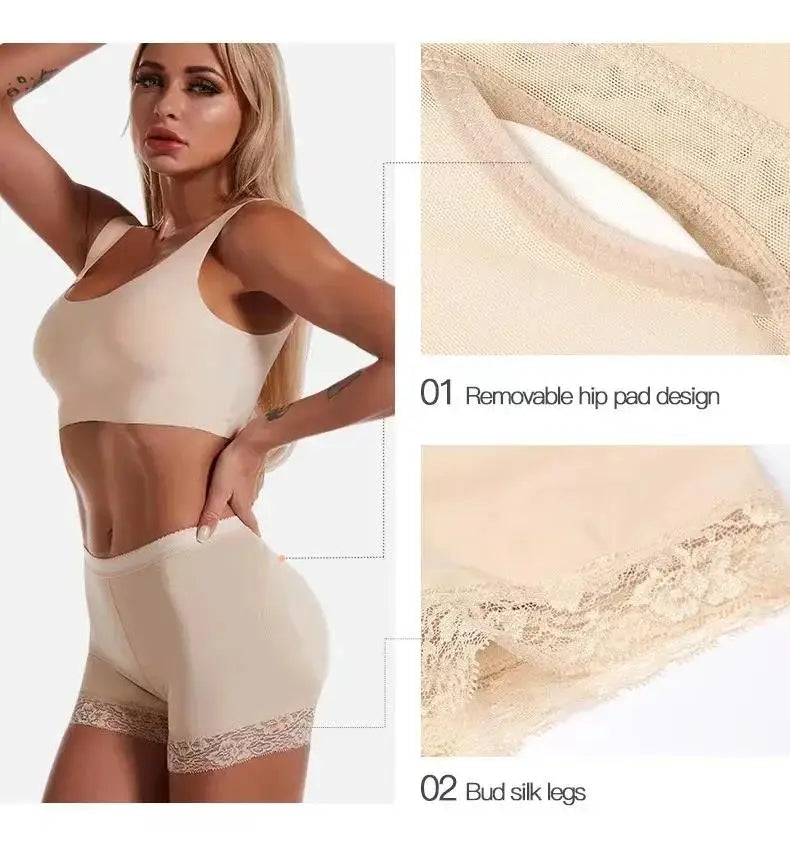 Culotte push-up femme 2025, effet fesses rebondies, rembourrée, taille haute, ventre plat, effet ventre plat.