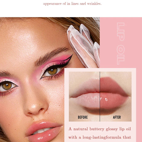 MAGIC CASA Lot de 6 flacons de gel hydratant pour les lèvres, longue tenue, pour des lèvres lisses et brillantes.