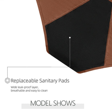 Culottes menstruelles 3 couches absorbantes pour incontinence physiologique, respirantes et imperméables, sous-vêtements menstruels pour femmes.
