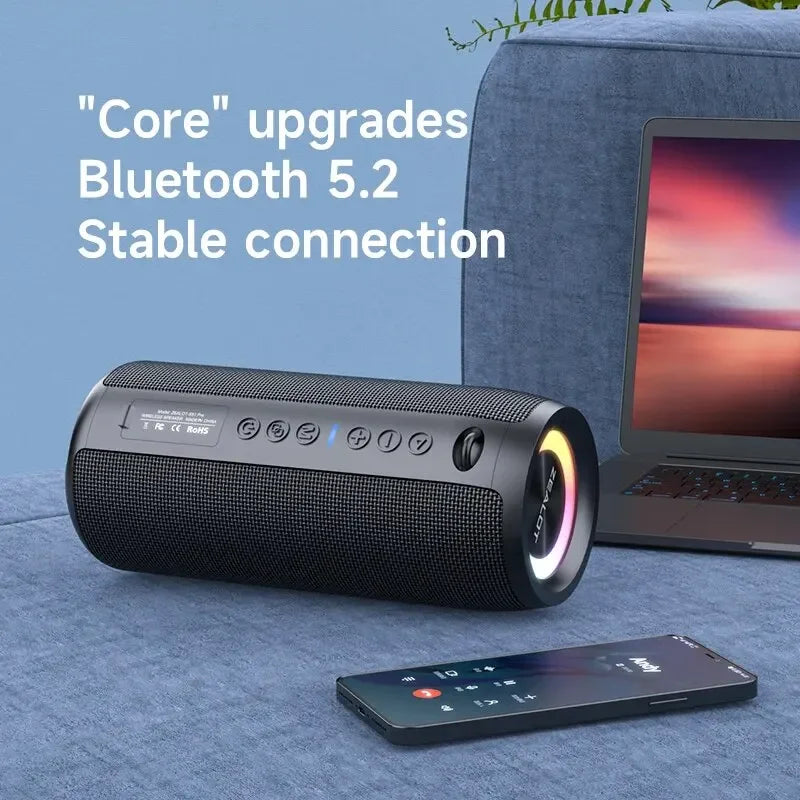 Enceinte Bluetooth haute puissance ZEALOT-S51PRO 40 W, basses stéréo 3D, portable et étanche IPX5, compatible TWS.