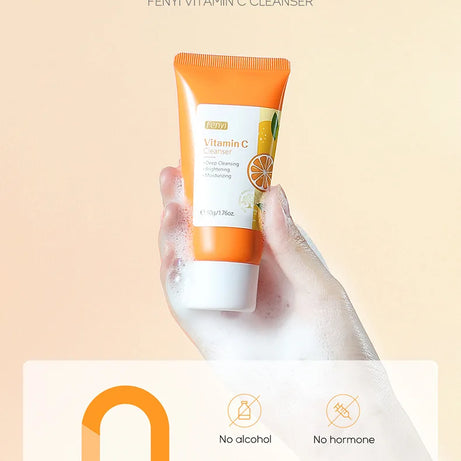 Nettoyant visage à la vitamine C, nettoyant en profondeur, hydratant, éliminateur de points noirs, soin du visage, mousse nettoyante, soin de la peau