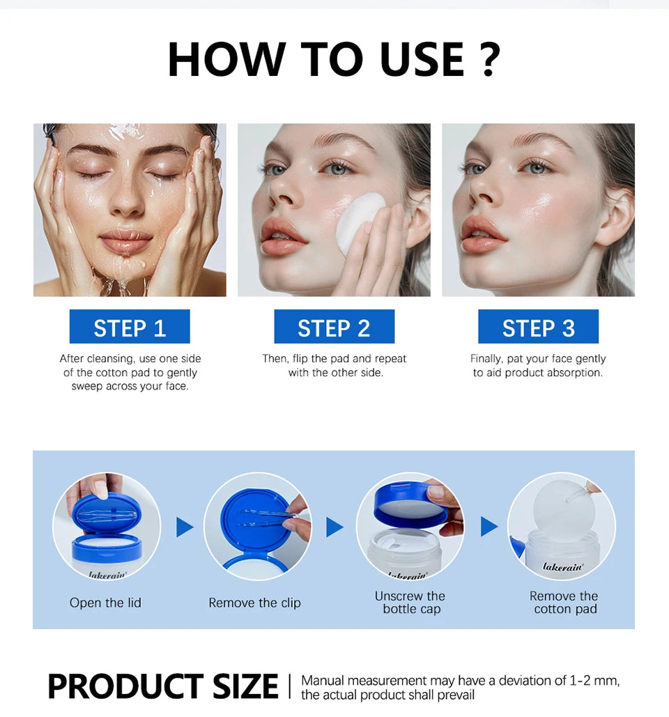 Disques toniques visage Zero Pore Pad 2.0 à double texture pour exfolier et lisser les pores. Soin coréen pour tous types de peau. 70 disques.