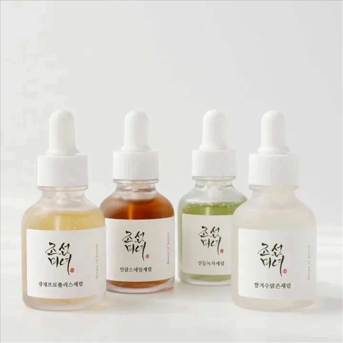 Coffret de soins coréens au riz Joseon et probiotiques : huile essentielle, protection solaire, lotion tonique rafraîchissante, crème hydratante pour le visage et les yeux.