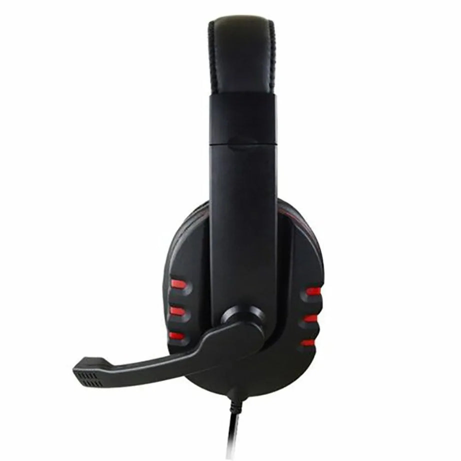 Auriculares con cable de 3,5 mm para juegos, música, PS4, PlayStation 4, PC, chat, ordenador, con micrófono.