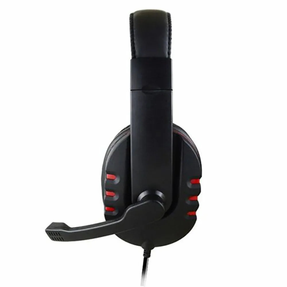 Auriculares con cable de 3,5 mm para juegos, música, PS4, PlayStation 4, PC, chat, ordenador, con micrófono.