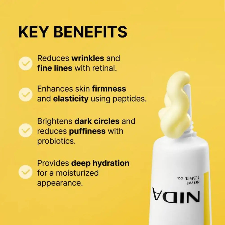 NIDA Korea Crème Hydratante Ultime Rétinol Revitalisante Contour des Yeux Anti-Âge Hydratation Intense Essence de Propolis Soin de la Peau