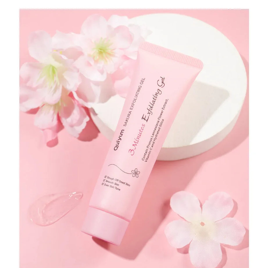 Gel exfoliant Sakura pour le visage, gommage hydratant et nourrissant réparateur, soin beauté 30 g/50 g
