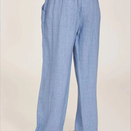 Nouveaux vêtements décontractés d'été et d'automne pour femmes en Europe, en Amérique et en Europe. Pantalons décontractés amples en coton et chanvre.