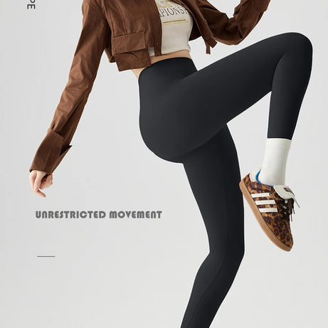 Leggings de sport et de fitness BIVIGAOS Printemps-Été, colorés, sans coutures, effet peau de requin, fins, élastiques et moulants.