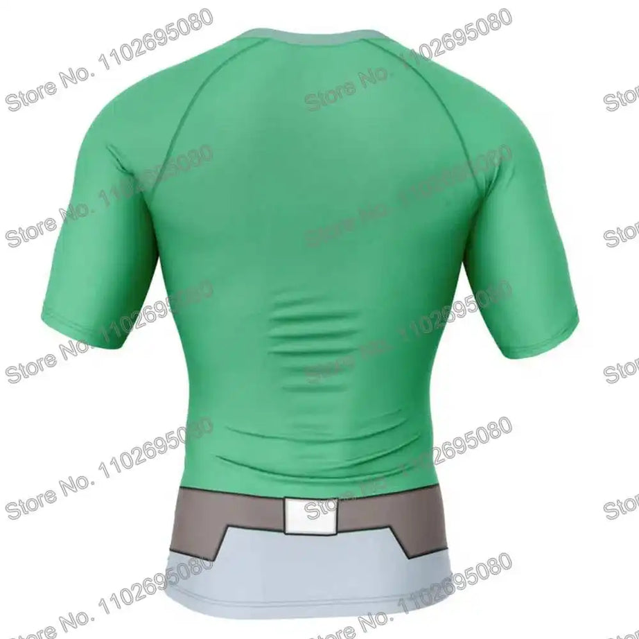 Vêtements de surf Invincible 4 BJJ MMA Rash Guard Homme Manches Courtes T-shirt de plongée Maillot de bain moulant Combinaison de plage d'été Femme GYM