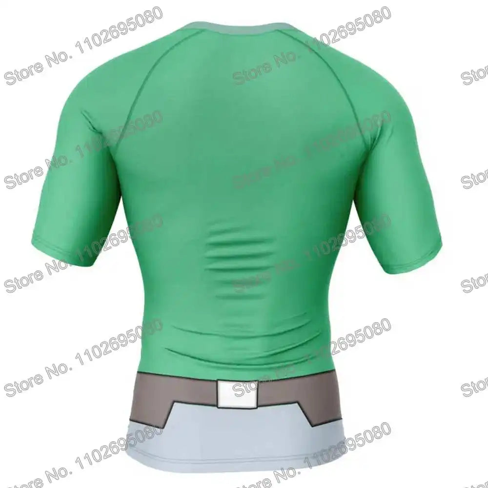 Vêtements de surf Invincible 4 BJJ MMA Rash Guard Homme Manches Courtes T-shirt de plongée Maillot de bain moulant Combinaison de plage d'été Femme GYM