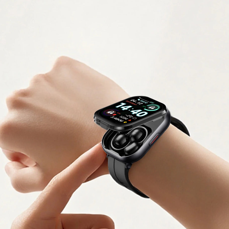 LIGE New Open-back Cip-on Headphones Smart Watch For Men Women 2.01” HD Screen Massive Watch Faces Bluetooth Call Smartwatches