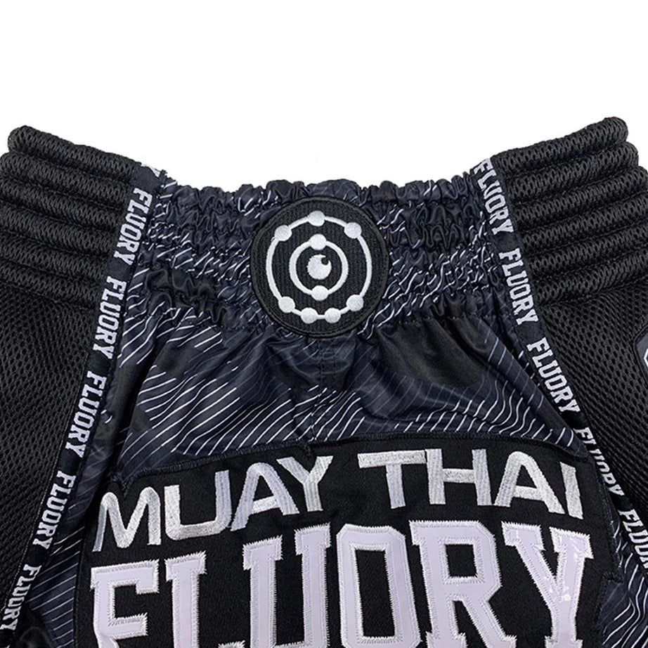Short de combat FLUORY MMA Muay Thai, pantalon de sport de haute qualité pour enfant, idéal pour l'entraînement de boxe, le kickboxing et le fitness.