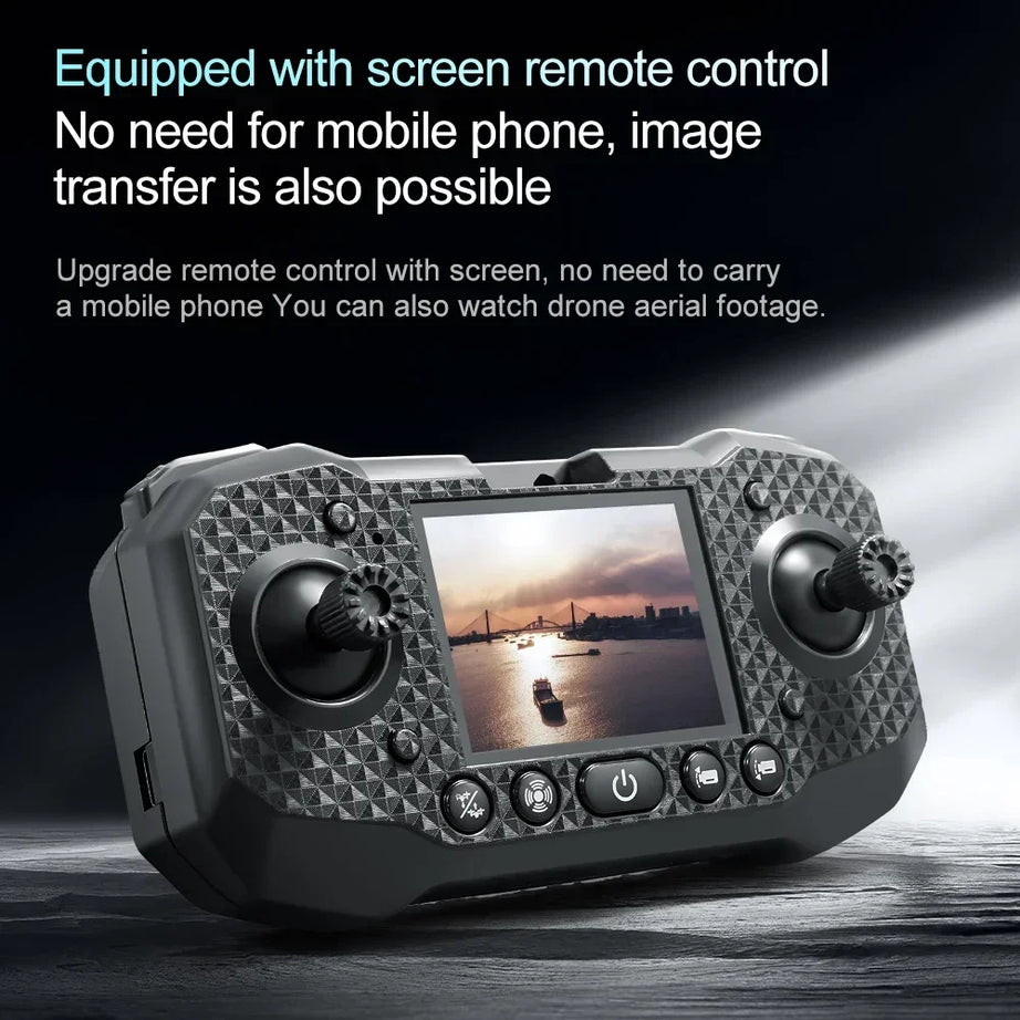 Drone M6 8K Pro original avec caméra HD 4K FPV Wi-Fi 5G pour prises de vue aériennes professionnelles. Quadricoptère radiocommandé avec écran intégré.