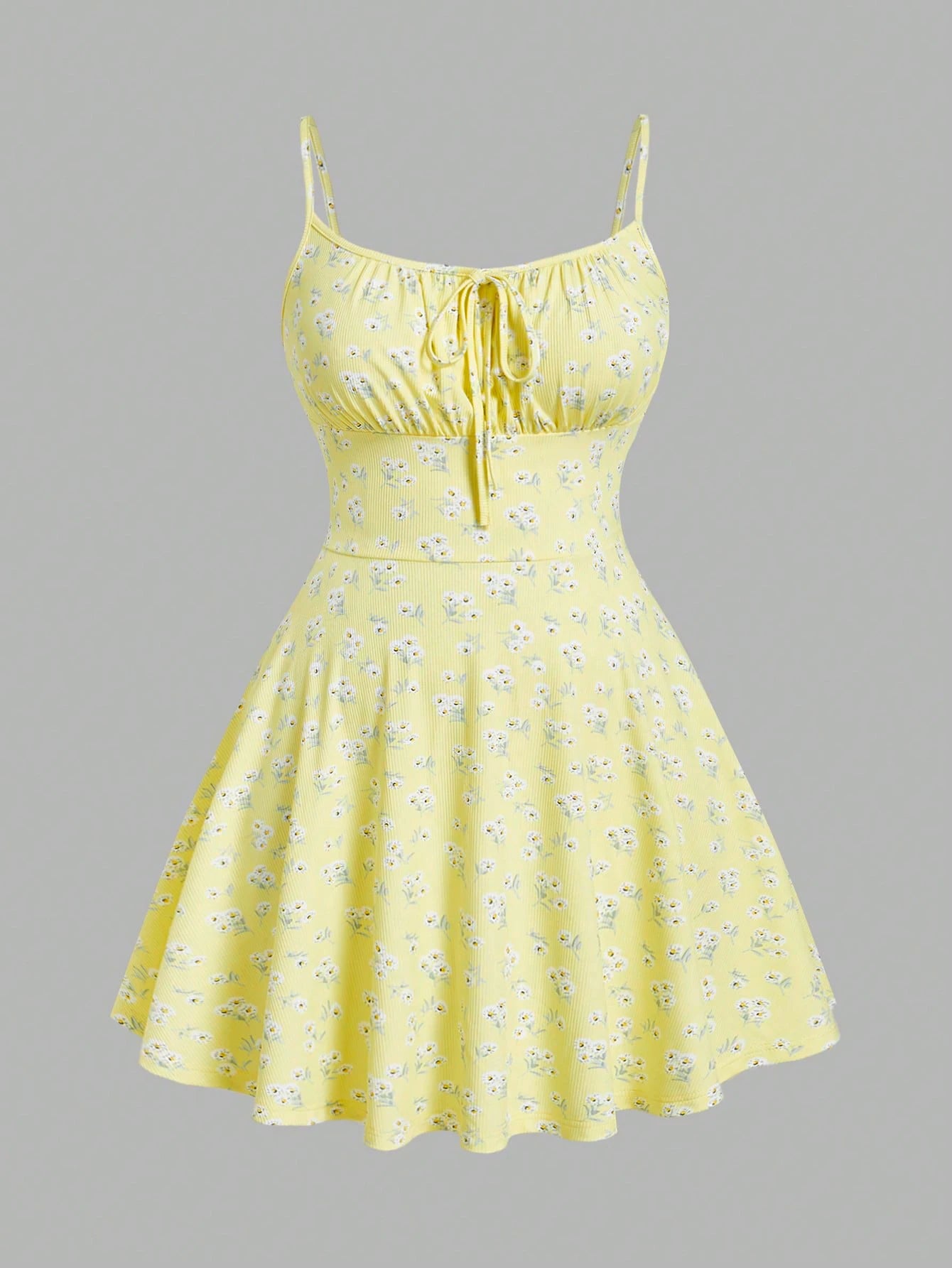Robe camisole élégante sans manches à fines bretelles et imprimé floral, nouvelle tendance