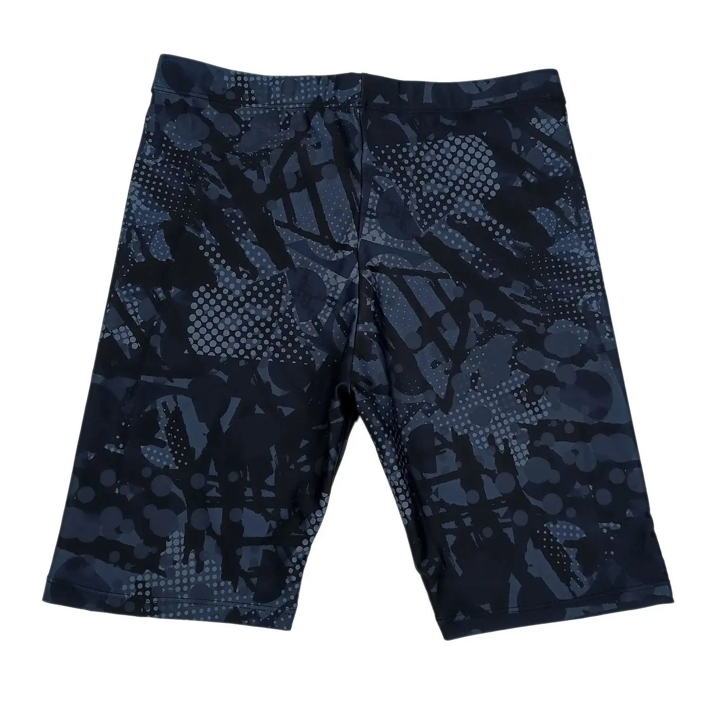 Short de bain homme YUKE, taille asiatique, longueur genou, idéal pour la compétition et l'entraînement. Séchage rapide, imprimé.