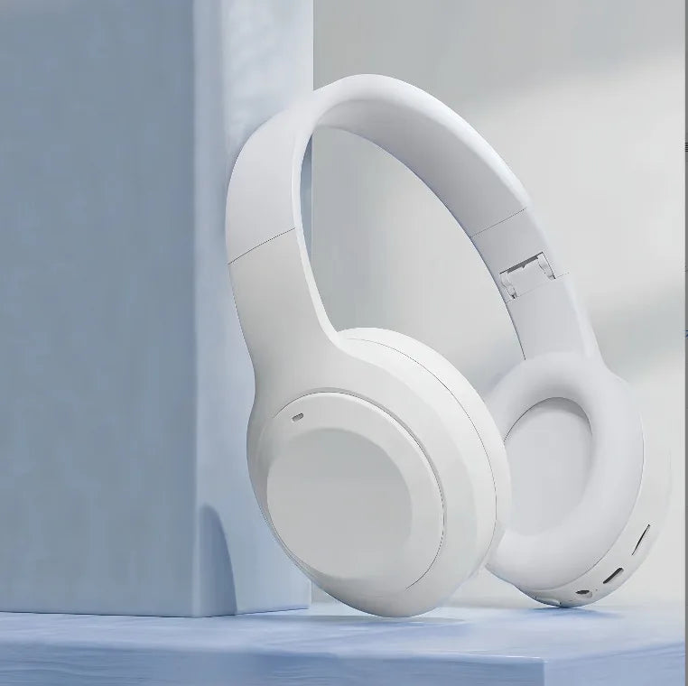Casque stéréo Hi-Fi circum-aural M5 sans fil Bluetooth 5.3, idéal pour le sport et les jeux vidéo. Compatible avec carte TF/AUX et réduction du bruit.