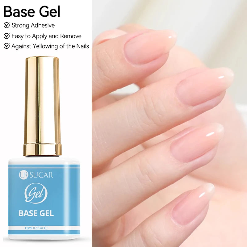 Vernis gel semi-permanent UR SUGAR 15 ml, couleur blanc laiteux translucide, effet gelée, UV, semi-permanent, pour nail art, à dissoudre. Dernière tendance.