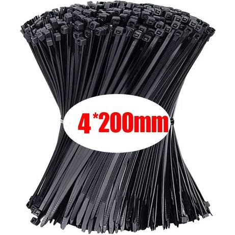 Nylon Cable Ties Self-Locking Zip Ties 100-1000pcs