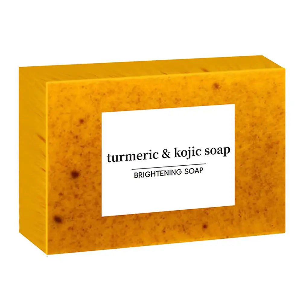 Savon Artisanal Curcuma & Acide Kojique au Citron – Éclat, Anti-Taches Visage & Corps – 100g