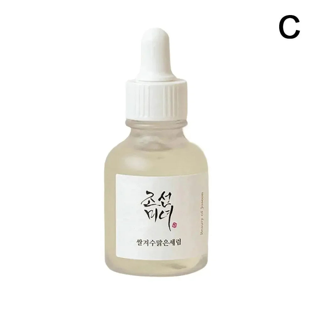 Coffret de soins coréens au riz Joseon et probiotiques : huile essentielle, protection solaire, lotion tonique rafraîchissante, crème hydratante pour le visage et les yeux.
