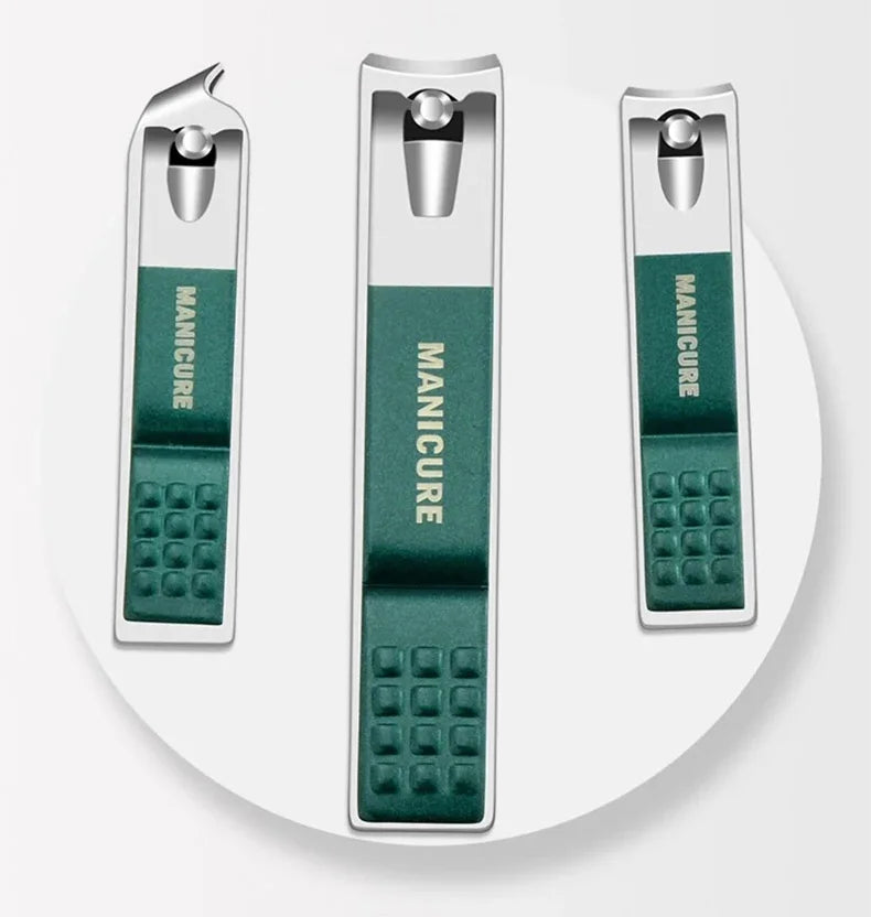 Kit de manucure et pédicure professionnel 6/9 pièces en acier inoxydable avec coupe-ongles et étui de voyage.