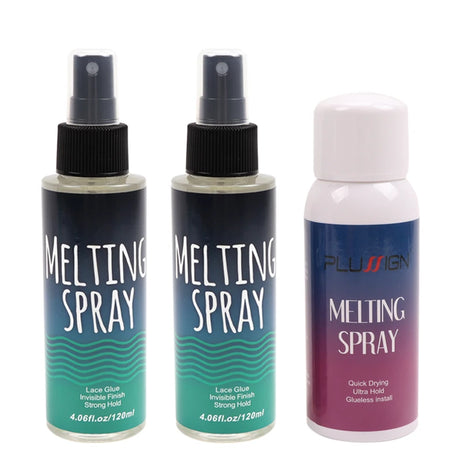 Spray de fusion de dentelle 120 ml, colle en spray pour perruques en dentelle, finition invisible et résistante.