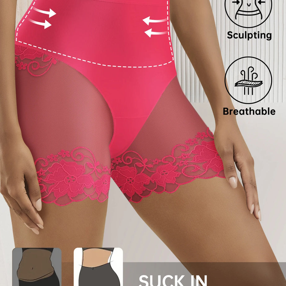 Lot de 2 culottes shorty transparentes pour femmes - Confortables, taille mi-haute, respirantes, ne roulent pas, idéales pour les soirées en amoureux et au quotidien