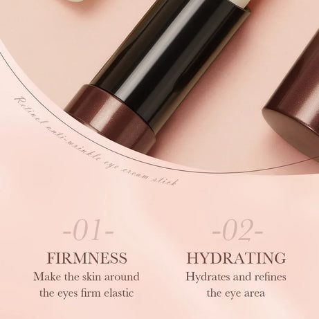 Crema de contorno de ojos con retinol en barra para eliminar ojeras, hidratar, reafirmar e iluminar la piel del contorno de ojos.