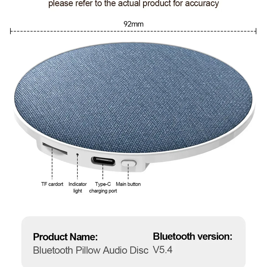 Aide au sommeil par haut-parleur d'oreiller à ultrasons, son dynamique haute qualité, enceinte Bluetooth papillon 2026