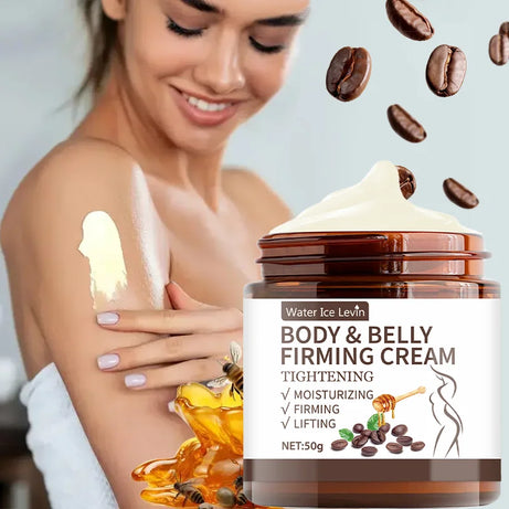 Crème raffermissante ventre plat - 60 g, extraits de plantes, hydratation intense, sans alcool, convient à tous les types de peau, sans épices, améliore l'élasticité de la peau.