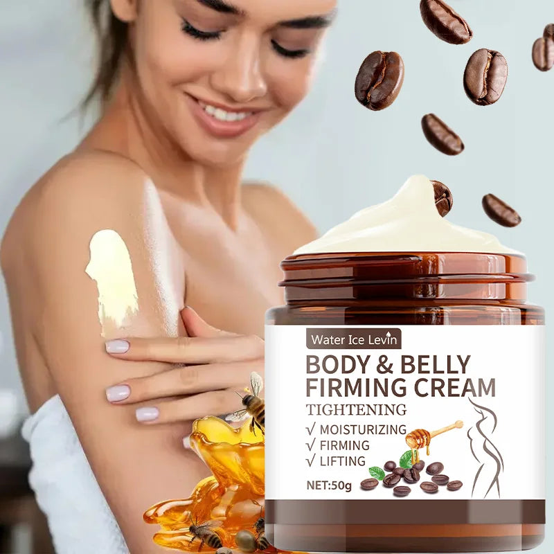 Crème raffermissante ventre plat - 60 g, extraits de plantes, hydratation intense, sans alcool, convient à tous les types de peau, sans épices, améliore l'élasticité de la peau.