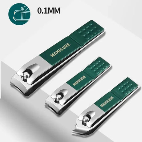 Kit de manucure et pédicure professionnel 6/9 pièces en acier inoxydable avec coupe-ongles et étui de voyage.