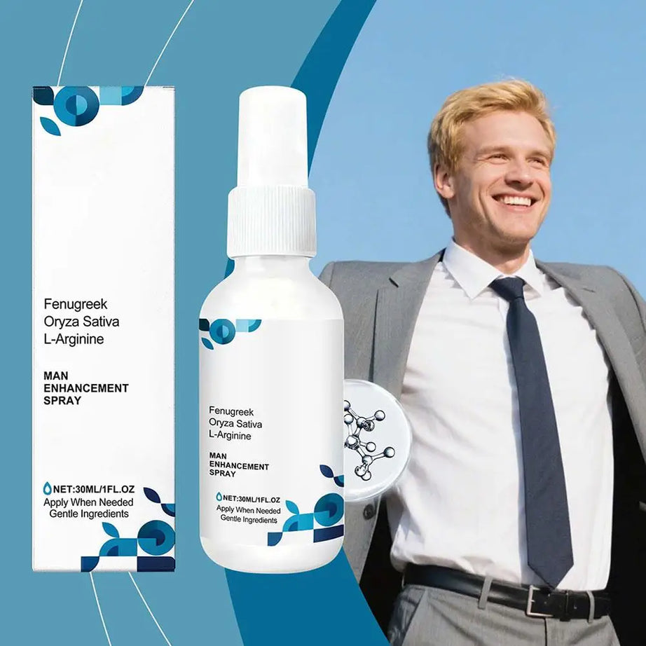 Spray stimulant pour hommes de 30 ml. Soin intime masculin. Agit rapidement et procure un soutien durable.