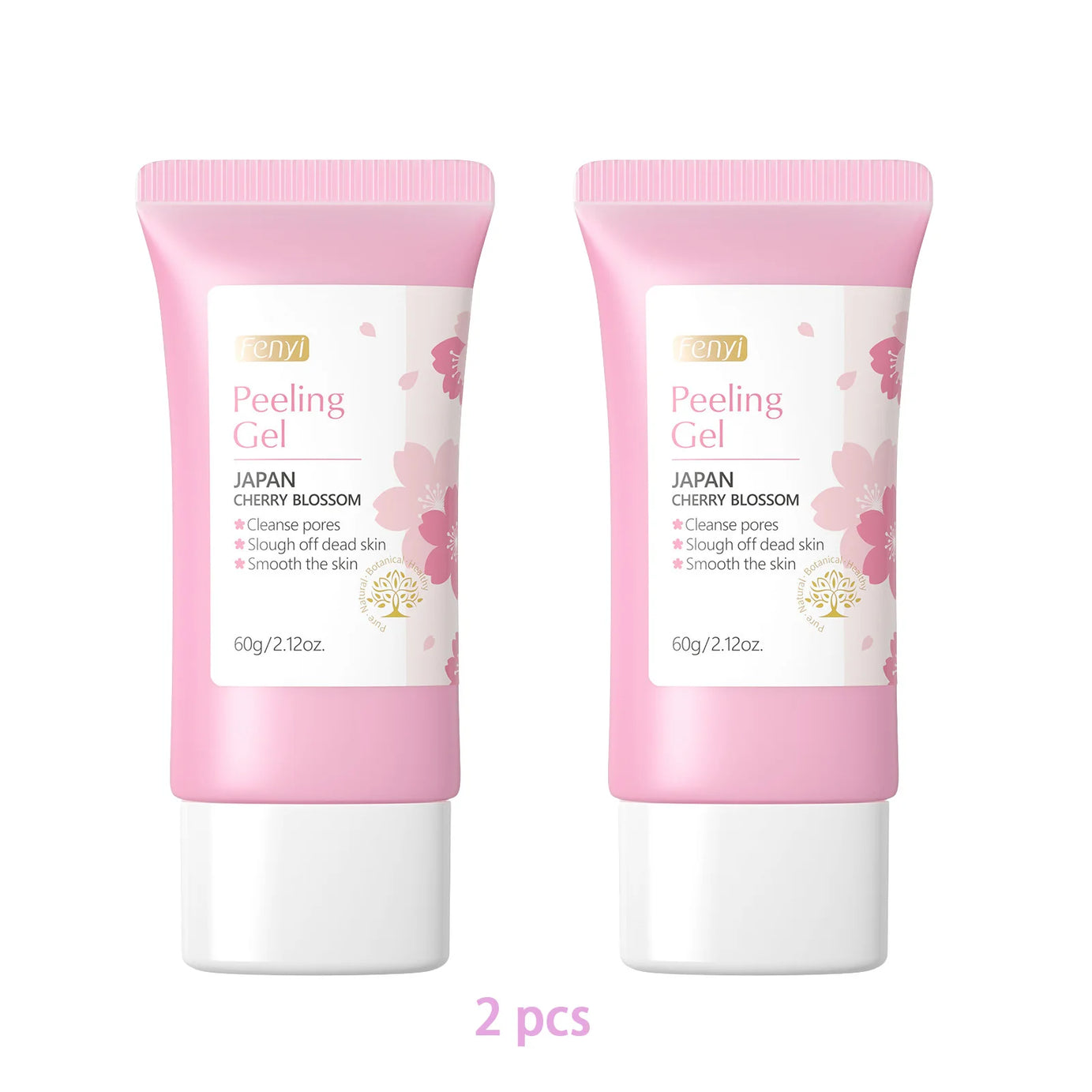 Gel exfoliant nettoyant en profondeur Sakura pour le visage, soin éclaircissant et hydratant, gommage réparateur, 60 g