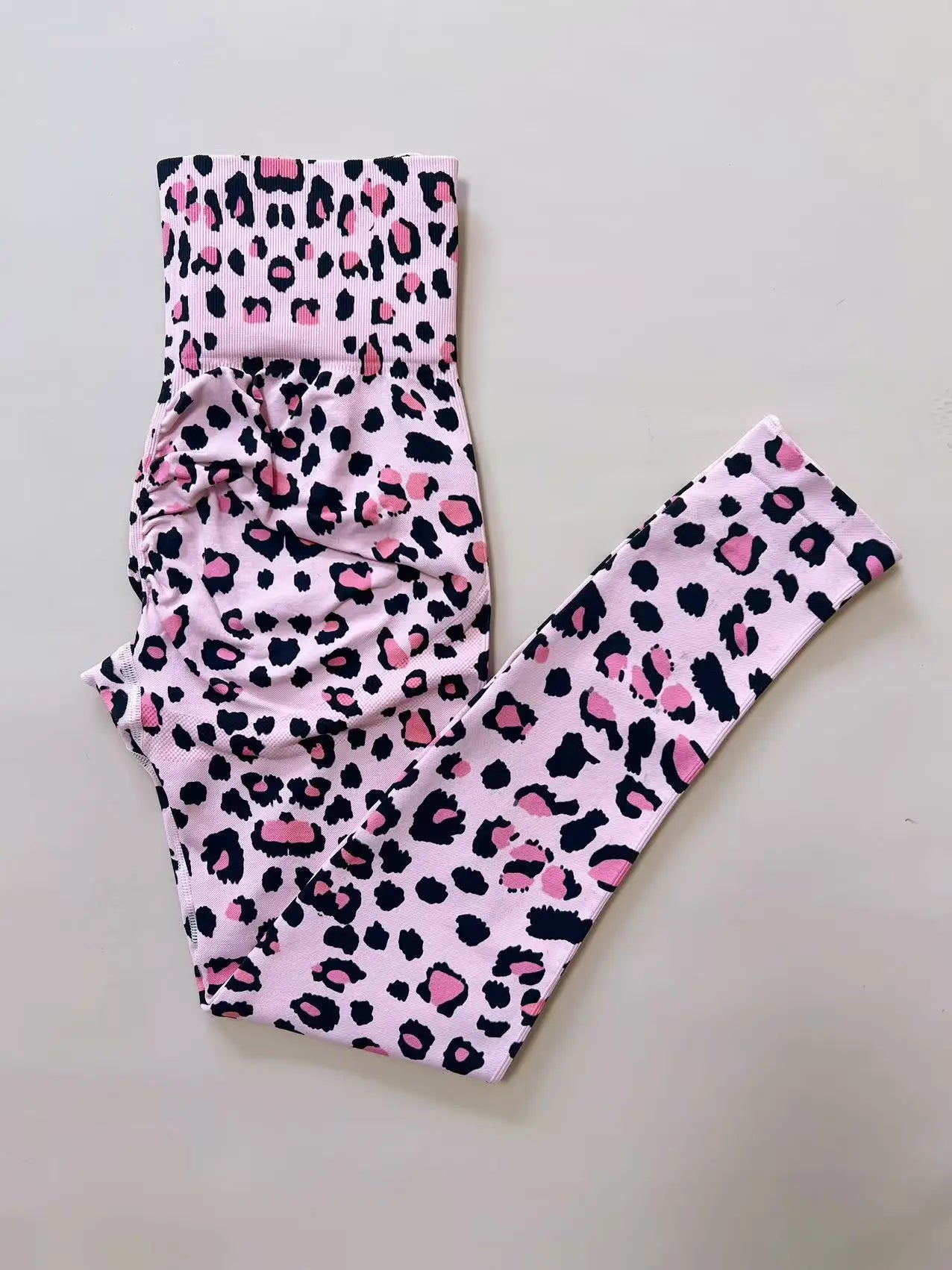 Leggings de gym léopard pour femmes, effet push-up fessier, leggings de sport, pantalon de yoga, collants de fitness et de sport en extérieur