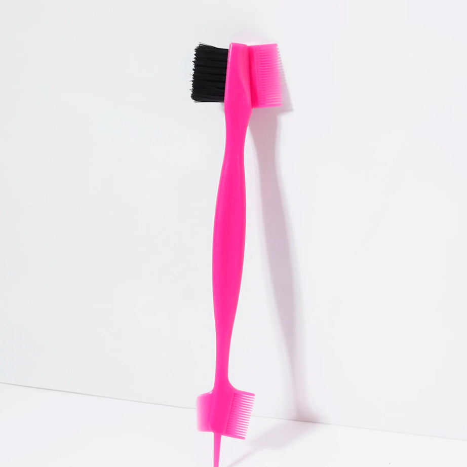 Brosse à peigne de contrôle des bords (1/4 pièce), utilisée pour peigner et couper les cheveux sur les côtés et à l'arrière de la tête des femmes, spécialement conçue pour les perruques en cheveux naturels.