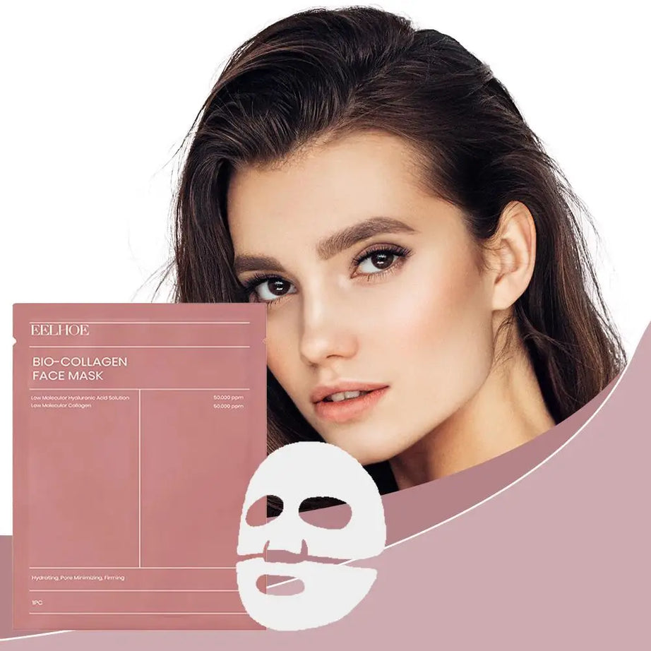 Masque visage bio-collagène (1/5/10 pièces) - Réduit les pores - Hydratation intense - Soin de nuit - Hydrate, rafraîchit et illumine le teint