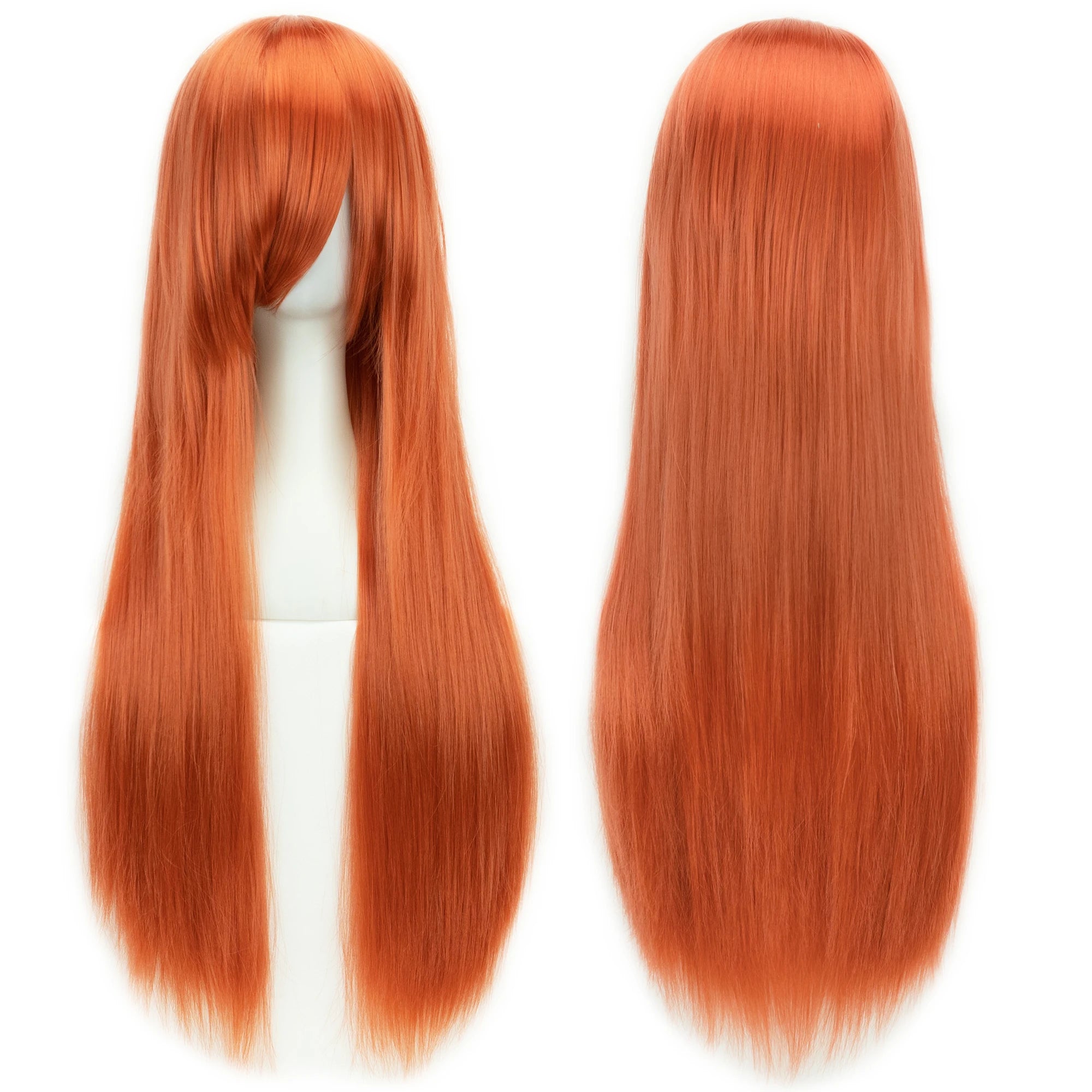 Perruque synthétique Soowee de 80 cm de long, blanche et violette, idéale pour le cosplay, les fêtes et les coiffures noires. Cheveux raides. Postiche pour femme.
