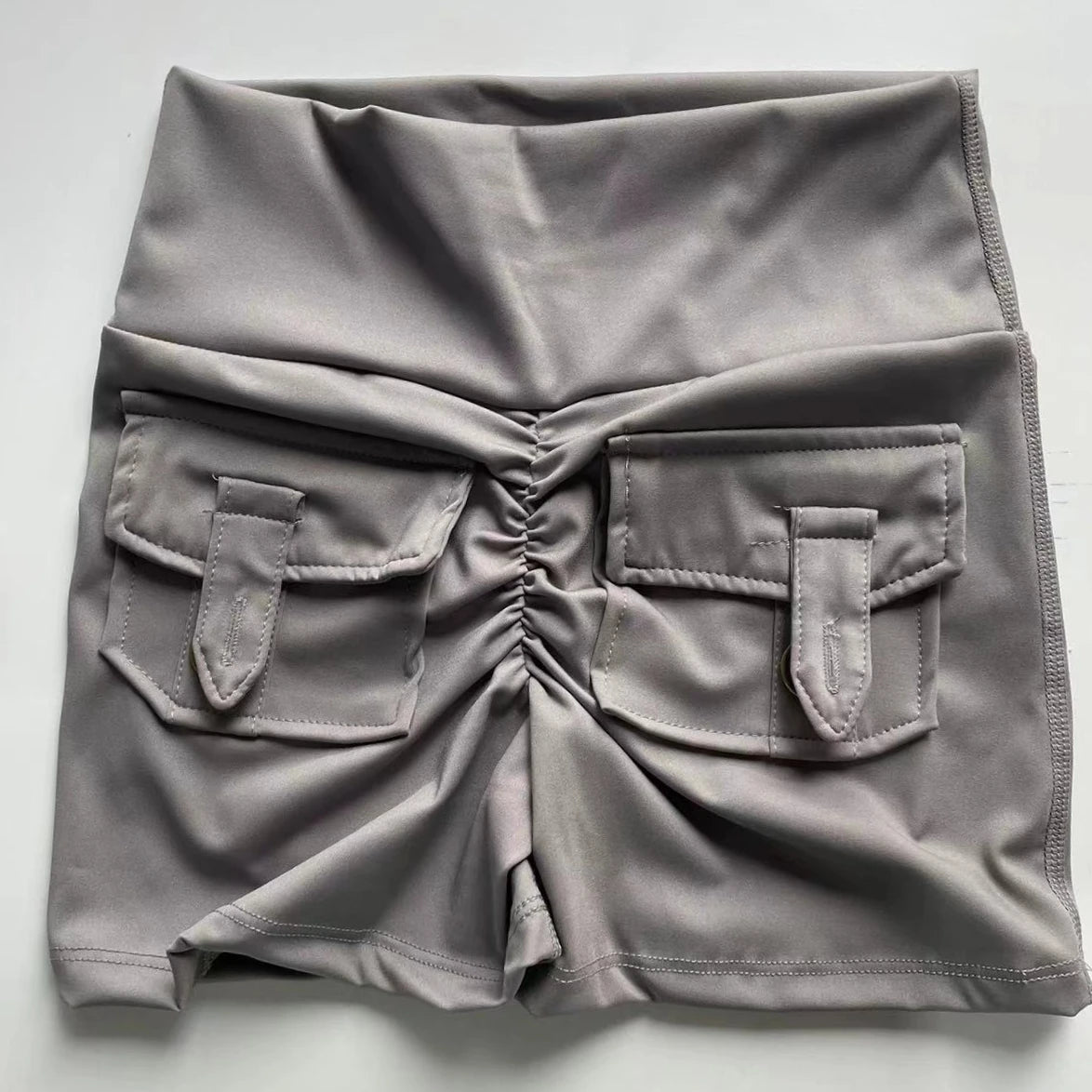 Short de fitness Peach Butt pour femme, pantalon cargo trois-quarts à séchage rapide avec poche, legging de yoga gainant pour l'été